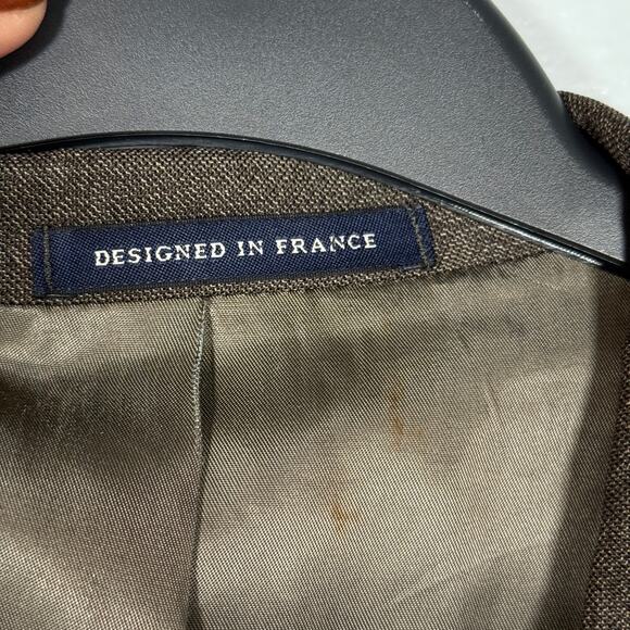 Men’s 48R Italian Wool Blazer Fabric by Loro Piana, Brown Classic Sport Coat - Picture 4 of 9